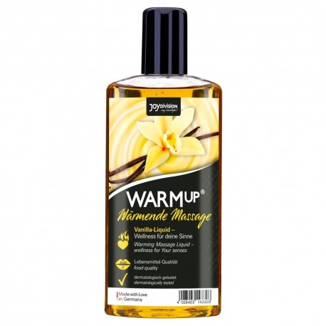 ÓLEO DE MASSAGEM COMESTÍVEL WARMUP BAUNILHA 150 ML JOYDIVISION 