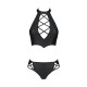 CONJUNTO DE 2 PEÇAS NANCY BIKINI PRETO TAMANHO QUEEN PASSION