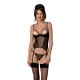 CORPETE E TANGA MARINA PRETO DEVIL COLLECTION PASSION