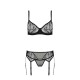 CONJUNTO DE 3 PEÇAS LEAFA PRETO ECO COLLECTION PASSION