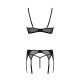 CONJUNTO DE 3 PEÇAS LEAFA PRETO ECO COLLECTION PASSION