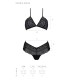 CONUNTO DE 2 PEÇAS KERRIA BIKINI PRETO ECO COLLECTION PASSION