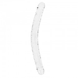DILDO DUPLO CRYSTAL CLEAR 18 /45 CM TRANSPARENTE REALROCK