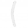 DILDO DUPLO CRYSTAL CLEAR 18 /45 CM TRANSPARENTE REALROCK