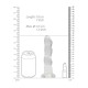DILDO NON-REALISTIC CRYSTAL CLEAR 7 /17 CM REALROCK