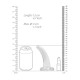 DILDO NON-REALISTIC CRYSTAL CLEAR 5 /11,5 CM REALROCK