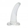 DILDO NON-REALISTIC CRYSTAL CLEAR 5 /11,5 CM REALROCK