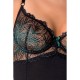 CORPETE E TANGA FLORIS PRETO PASSION
