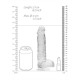 DILDO REALISTA COM TESTÍCULOS CRYSTAL CLEAR 8 /21CM REALROCK