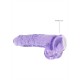 DILDO REALISTA COM TESTÍCULOS CRYSTAL CLEAR 9 /23 CM REALROCK
