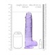 DILDO REALISTA COM TESTÍCULOS CRYSTAL CLEAR 9 /23 CM REALROCK