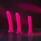 DILDO SLIM REALISTIC GLOW IN THE DARK 8'' / 20 CM ROSA REALROCK
