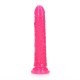 DILDO SLIM REALISTIC GLOW IN THE DARK 7'' / 18 CM ROSA REALROCK