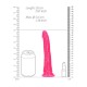 DILDO SLIM REALISTIC GLOW IN THE DARK 7'' / 18 CM ROSA REALROCK