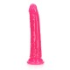 DILDO SLIM REALISTIC GLOW IN THE DARK 7'' / 18 CM ROSA REALROCK