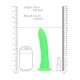 DILDO SLIM REALISTIC GLOW IN THE DARK 7'' / 18 CM REALROCK