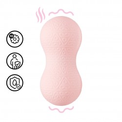 MASSAJADOR COM VIBRAÇÃO E FUNÇÃO DE AQUECIMENTO ROSA LOVELINE 