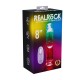 VIBRADOR COM LED E COMANDO LED VIBRATING STRAIGHT COCK 8 /20 CM REALROCK