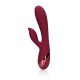 VIBRADOR SMOOTH SILICONE RABBIT DARK CHERRY LOVELINE