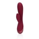VIBRADOR SMOOTH SILICONE RABBIT DARK CHERRY LOVELINE