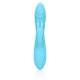 VIBRADOR RIBBED ULTRA SOFT SILICONE RABBIT GLACIAL BLUE LOVELINE