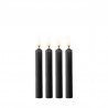 CONJUNTO DE 4 VELAS PRETAS TEASING WAX CANDLES OUCH!