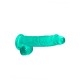 DILDO REALISTA COM TESTÍCULOS CRYSTAL CLEAR 6 /15 CM VERDE REALROCK