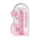 DILDO REALISTA COM TESTÍCULOS CRYSTAL CLEAR 7 /18 CM ROSA REALROCK