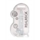 DILDO REALISTA COM TESTÍCULOS CRYSTAL CLEAR 7 /18 CM TRANSPARENTE REALROCK