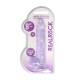 DILDO REALISTA COM TESTÍCULOS CRYSTAL CLEAR 8 /21CM ROXO REALROCK