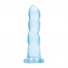 DILDO NON-REALISTIC CRYSTAL CLEAR 7 /17 CM AZUL REALROCK