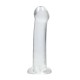 DILDO NON-REALISTIC CRYSTAL CLEAR 7 /17 CM TRANSPARENTE REALROCK