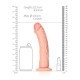 DILDO CURVED REALISTIC 8 /20,5 CM FLESH REALROCK