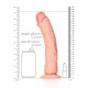 DILDO CURVED REALISTIC 10 /25,5 CM FLESH REALROCK