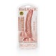 DILDO REALISTA COM TESTÍCULOS CURVED 7 /18CM FLESH REALROCK