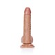 DILDO REALISTA COM TESTÍCULOS CURVED 7 /18CM REALROCK