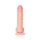 DILDO REALISTA COM TESTÍCULOS CURVED 8 /20,5 CM FLESH REALROCK