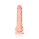 DILDO REALISTA COM TESTÍCULOS STRAIGHT 7 /18 CM FLESH REALROCK