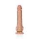 DILDO REALISTA COM TESTÍCULOS STRAIGHT 7 /18 CM REALROCK