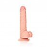 DILDO REALISTA COM TESTÍCULOS STRAIGHT 8 /20,5 CM FLESH REALROCK