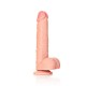 DILDO REALISTA COM TESTÍCULOS STRAIGHT 9 /23 CM FLESH REALROCK