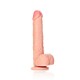 DILDO REALISTA COM TESTÍCULOS STRAIGHT 9 /23 CM REALROCK