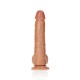 DILDO REALISTA COM TESTÍCULOS STRAIGHT 10 /25,5 CM REALROCK