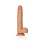 DILDO REALISTA COM TESTÍCULOS STRAIGHT 10 /25,5 CM REALROCK
