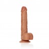 DILDO REALISTA COM TESTÍCULOS STRAIGHT 10 /25,5 CM REALROCK