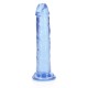 DILDO STRAIGHT REALISTIC CRYSTAL CLEAR 6 /14,5 CM AZUL REALROCK