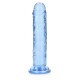 DILDO STRAIGHT REALISTIC CRYSTAL CLEAR 6 /14,5 CM AZUL REALROCK
