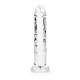 DILDO STRAIGHT REALISTIC CRYSTAL CLEAR 6 /14,5 CM TRANSPARENTE REALROCK