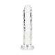 DILDO STRAIGHT REALISTIC CRYSTAL CLEAR 6 /14.5 CM TRANSPARENTE REALROCK