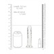 DILDO STRAIGHT REALISTIC CRYSTAL CLEAR 6 /14.5 CM TRANSPARENTE REALROCK